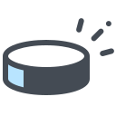 pastel color style puck icon