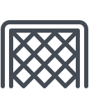 pastel color style 축구 네트 icon