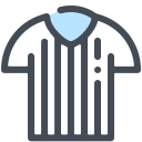 pastel color style referee jersey icon