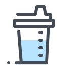 pastel color style sport trinkbecher icon