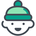pastel color style 크리스마스 보이 icon