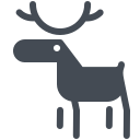 pastel color style 순록 icon