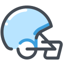 pastel color style american football icon