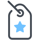 pastel color style preisschild icon