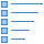 blue ui style 답변 정렬 icon