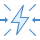 blue ui style 충돌 icon