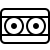 ios 17 outlined style tape drive icon
