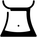 pastel glyph style frauentorso icon