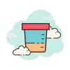 cloud style urina analyse icon