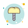 bubbles style dental implant icon
