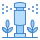 blue ui style garten sprinkler icon