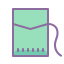 cute color style 치실 icon