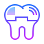 gradient style dental crown icon