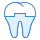 blue ui style 치과 크라운 icon