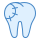 blue ui style dental filling icon