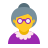 color style old woman skin type 7 icon