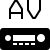 ios 17 filled style av接收器 icon