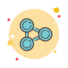 bubbles style share icon