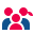 stencil style 가족 남성 여성 icon