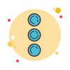 bubbles style menu vertical icon