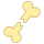 office m style gebrochener knochen icon
