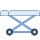office m style hospital wheel bed icon