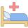 office m style krankenhausbett icon