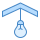 blue ui style ceiling light icon