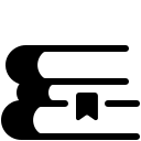 pastel glyph style book stack icon