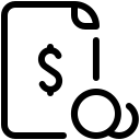 pastel glyph style 송장 icon