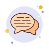 bubbles style 잡담 icon