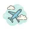 cloud style airport icon