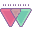 cute color style e wall icon