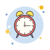 bubbles style 알람 시계 icon