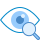 blue ui style augenheilkunde icon