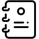 pastel glyph style kontaktiere uns icon