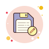 bubbles style save as icon