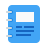 color style spiral bound booklet icon