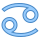blue ui style 암 icon