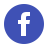 Facebook rodeado de círculo icon