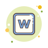 bubbles style microsoft word icon