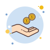 bubbles style bargeld erhalten icon