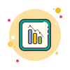 bubbles style balkendiagramm icon