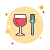 bubbles style 식품 icon