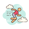 cloud style 운동 icon