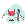 cloud style 식품 icon