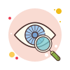 bubbles style ophthalmology icon