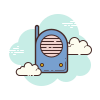 cloud style radio nanny icon
