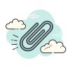 cloud style attach icon