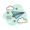 cloud style sent icon